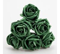 Italian Options Colourfast Artificial Foam Rose Flowers Wedding Bouquet, 5cm, Emerald