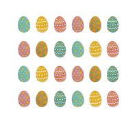 Italian Options Glitter Eggs Easter Stickers, Self-Adhesive Card Stickers for Children's Easter Crafts, Bonnet Decorations, Party Bag Fillers, Cards, Gifts, 4 x 3 cm, 24-Pieces, Multicoloured