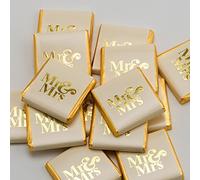 Italian Options Gold Mr & Mrs Wedding Chocolate Neapolitans (100 Chocolates)