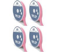 Italian Options Grosgrain Ribbon 10mm, Strong Plain Antique Pink Ribbon for Bows, Wedding, Crafting, Sewing, Hair Accessories, Gift Wrap, 10 mm x 10 Metre Roll, Antique Pink (Pack of 4)