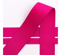 Italian Options Grosgrain Ribbon 16mm, Strong Plain Bright Pink Ribbon for Bows, Wedding, Crafting, Sewing, Hair Accessories, Gift Wrap, 16 mm x 10 Metre Roll, Cerise
