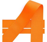 Italian Options Grosgrain Ribbon 16mm, Strong Plain Orange Ribbon for Bows, Wedding, Crafting, Sewing, Hair Accessories, Gift Wrap, 16 mm x 10 Metre Roll, Orange