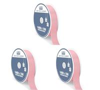 Italian Options Grosgrain Ribbon 16mm, Strong Plain Pink Gold Ribbon for Bows, Wedding, Crafting, Sewing, Hair Accessories, Gift Wrap, 16 mm x 10 Metre Roll, Rose Gold (Pack of 3)