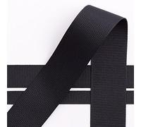 Italian Options Grosgrain Ribbon, 25mm x 10 Metre Roll, Black