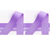 Italian Options Grosgrain Ribbon 25mm, Strong Plain Lilac Ribbon for Bows, Wedding, Crafting, Sewing, Hair Accessories, Gift Wrap, 25 mm x 10 Metre Roll, Lilac (Pack of 2)