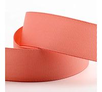 Italian Options Grosgrain Ribbon 25mm, Strong Plain Rose Gold Ribbon for Bows, Wedding, Crafting, Sewing, Hair Accessories, Gift Wrap, 25 mm x 10 Metre Roll, Rose Gold