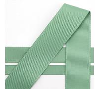 Italian Options Grosgrain Ribbon 25mm, Strong Plain Sage Green Ribbon for Bows, Wedding, Crafting, Sewing, Hair Accessories, Gift Wrap, 25 mm x 10 Metre Roll, Sage Green