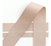 Italian Options Grosgrain Ribbon, 25mm x 10 Metre Roll, Taupe