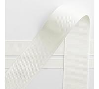 Italian Options Grosgrain Ribbon 38mm, Strong Plain Ivory Ribbon for Bows, Wedding, Crafting, Sewing, Hair Accessories, Gift Wrap, 38 mm x 10 Metre Roll, Ivory