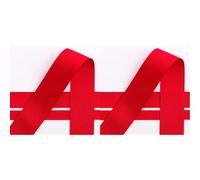 Italian Options Grosgrain Ribbon, 38mm x 10 Metre Roll, Red (Pack of 2)