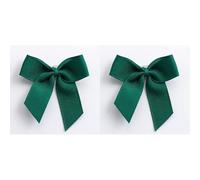 Italian Options Grosgrain Ribbon Bows Self Adhesive 12-Piece Pack, 5 cm Bow Width, Dark Green (Pack of 2)