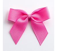 Italian Options Grosgrain Ribbon Bows Self Adhesive 12-Piece Pack, 5 cm Bow Width, Hot Pink