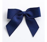 Italian Options Grosgrain Ribbon Bows Self Adhesive 12-Piece Pack, 5 cm Bow Width, Navy