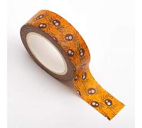 Italian Options Halloween Spiders Adhesive Orange Washi Tape (15mm x 10 Metre)