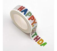 Italian Options Happy Birthday Adhesive Washi Tape (15mm x 10 Metre)