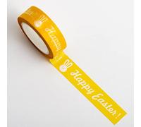 Italian Options Happy Easter Bunny Yellow Adhesive Washi Tape (15mm x 10 Metre)