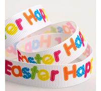 Italian Options Happy Easter Colourful Ribbon (16mm x 5M)