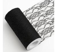 Italian Options, Lace Fabric, 15cm x 10 Metres, Black