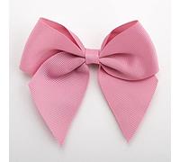 Italian Options Large Grosgrain Ribbon Bows Self Adhesive 6-Piece Pack, 10 cm Bow Width, Antique Pink