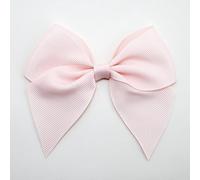 Italian Options Large Grosgrain Ribbon Bows Self Adhesive 6-Piece Pack, 10 cm Bow Width, Blush Pink