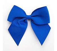 Italian Options Large Grosgrain Ribbon Bows Self Adhesive 6-Piece Pack, 10 cm Bow Width, Royal Blue