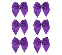 Italian Options Large Grosgrain Ribbon Bows Self-Adhesive Fabric Bow Decorations for Gift Wrapping Hampers Christmas Hair Bows Crafts Cakes Crafting Accessories Purple 6 Pack 10 cm