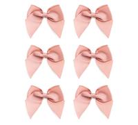 Italian Options Large Grosgrain Ribbon Bows Self-Adhesive Fabric Bow Decorations for Gift Wrapping Hampers Christmas Hair Bows Crafts Cakes Crafting Accessories Rose Gold 6 Pack 10 cm