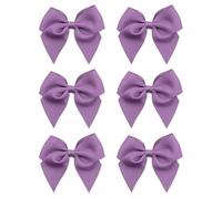 Italian Options Large Grosgrain Ribbon Bows Self-Adhesive Fabric Bow Decorations for Gift Wrapping Hampers Christmas Hair Bows Crafts Cakes Crafting Accessories Amethyst 6 Pack 10 cm