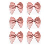 Italian Options Large Satin Ribbon Bows, Self-Adhesive Fabric Bow Decorations for Gift Wrapping, Hampers, Cake Decoration, Hair Bows, Crafts, Crafting, Rose Gold, 12 Pack, 10 cm