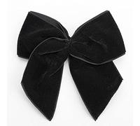 Italian Options Soft Velvet Self-Adhesive Ribbon Gift Bows 6-Piece Pack, 10 cm Bow Width, Black