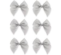 Italian Options Lurex Ribbon Bows, Self-Adhesive Gift Bows for Present Wrapping, Gifts, Christmas Crafts, Wreaths, Crafting Accessories, Sewing, Craft Supplies, Metallic Silver, 12 Pack, 10 cm
