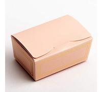 Italian Options Luxury Ballotin Wedding Favour Boxes, Empty Large Gift Boxes for Handmade Chocolates, Biscuits, Food-Safe Treat Box for Fudge, Truffles, Gifts, 10-Pack, 140 x 90 x 60mm, Elegance Pink