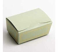 Italian Options Luxury Ballotin Wedding Favour Boxes, Empty Large Gift Boxes for Handmade Chocolates Biscuits, Food-Safe Treat Box for Fudge, Truffles, Gifts, 10-Pack, 140 x 90 x 60mm, Elegance Green