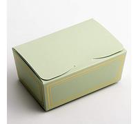 Italian Options Luxury Ballotin Wedding Favour Boxes, Empty Medium Gift Boxes for Handmade Chocolates, Biscuits, Food-Safe Treat Box for Fudge, Truffles, 10-Pack, 115 x 75 x 50mm, Elegance Green