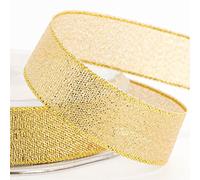 Gold Metallic Lurex Ribbon 15mm x 25M