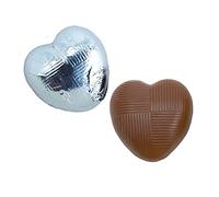 Italian Options Milk Chocolate Hearts, 500 grams approx 83 Pieces, Blue Foil