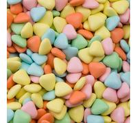 Italian Options Mini Heart Chocolate Dragees, Small Heart Chocolates, Sweets, Candy for Wedding Favours, Baby Showers, Christenings, Valentines, Gifts and Party Bags, 1 Kg, 1.5cm Pieces, Multicoloured