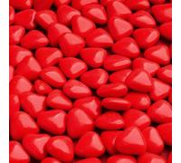 Italian Options Mini Heart Chocolate Dragees, Small Heart Chocolates, Sweets, Candy for Wedding Favours, Baby Showers, Christenings, Valentines, Gifts and Party Bags, 1 Kg, 1.5 cm Pieces, Red