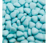 Italian Options Mini Heart Chocolate Dragees, Small Heart Chocolates, Sweets, Candy for Wedding Favours, Baby Showers, Christenings, Valentines, Gifts and Party Bags, 1 Kg, 1.5 cm Pieces, Blue