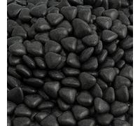 Italian Options Mini Heart Chocolate Dragees, Small Heart Chocolates, Sweets, Candy for Wedding Favours, Baby Showers, Christenings, Valentines, Gifts and Party Bags, 1 Kg, 1.5 cm Pieces, Black