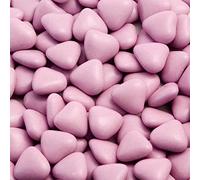 Italian Options Mini Heart Chocolate Dragees, Small Heart Chocolates, Sweets, Candy for Wedding Favours, Baby Showers, Christenings, Valentines, Gifts and Party Bags, 1 Kg, 1.5 cm Pieces, Pink
