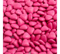 Italian Options Mini Heart Chocolate Dragees, Small Heart Chocolates, Sweets, Candy for Wedding Favours, Baby Showers, Christenings, Valentines, Gifts and Party Bags, 1 Kg, 1.5 cm Pieces, Fuschia