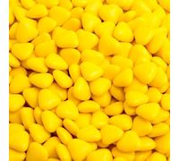 Italian Options Mini Heart Chocolate Dragees, Small Heart Chocolates, Sweets, Candy for Wedding Favours, Baby Showers, Christenings, Valentines, Gifts and Party Bags, 1 Kg, 1.5 cm Pieces, Lemon