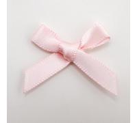 Italian Options Mini Satin Ribbon Bows, Small Bow Decorations for Crafts, Gifts, Hampers, Hair Bow, Wedding Stationery, Floristry, Christmas, Cakes, Crafting, Blush Pink, 100 Pack, 3 cm