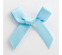 Italian Options Satin Craft Bows 100-Piece Pack, 3 cm Bow Width, Pale Blue
