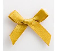 Italian Options Satin Craft Bows 100-Piece Pack, 3 cm Bow Width, Gold