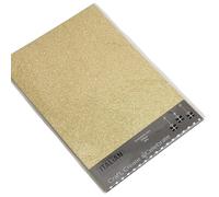 Italian Options Non-Shed Glitter Cardstock Paper, Sturdy Glitter Card for Electronic Die-Cutter Machines, Christmas Crafts and Card Making Supplies, 10 Coloured Sheets, A4, 250gsm, Gold
