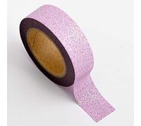 Italian Options Pink Glitter Washi Adhesive Tape (15mm x 10 Metre)
