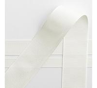 Italian Options - Premium Grosgrain - Ivory - 25mm x 10 Metre Rolls