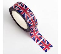 Italian Options Queen's Jubilee Union Jack British Flag Adhesive Washi Tape (15mm x 10 Metre)